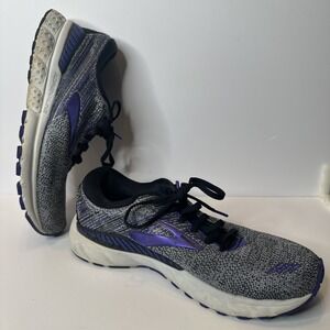 Brooks Womens Adrenaline GTS 19 1202841B028 Gray Running Shoes Sneakers Size 9.5